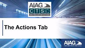 Actions Tab | CTS